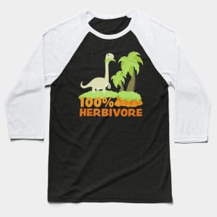 Dinosaur Vegan Baseball T-Shirt